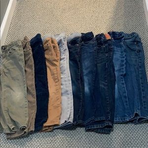 10 pairs of 4t boys pants.